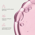 Glycolic acid serum pink texture with exfoliating benefits
