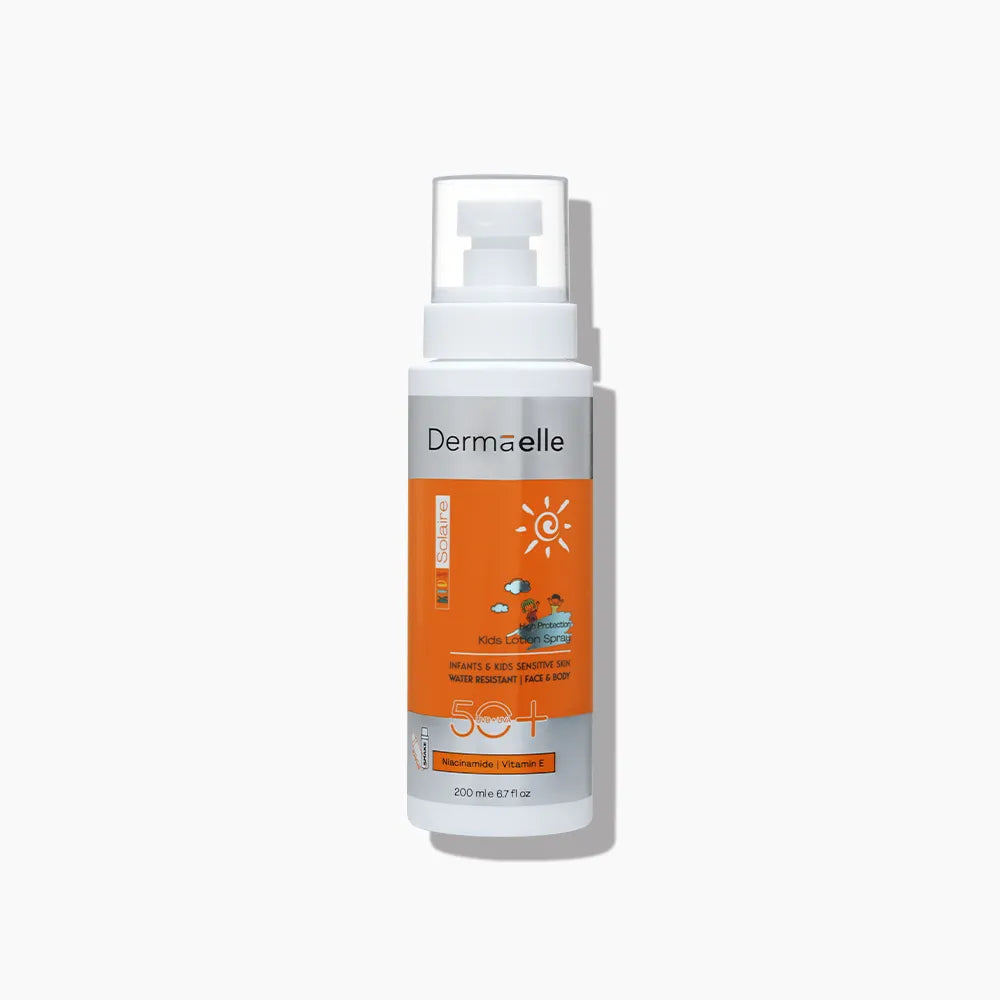 KidsSolaire Face and Body Lotion Spray SPF 50 bottle