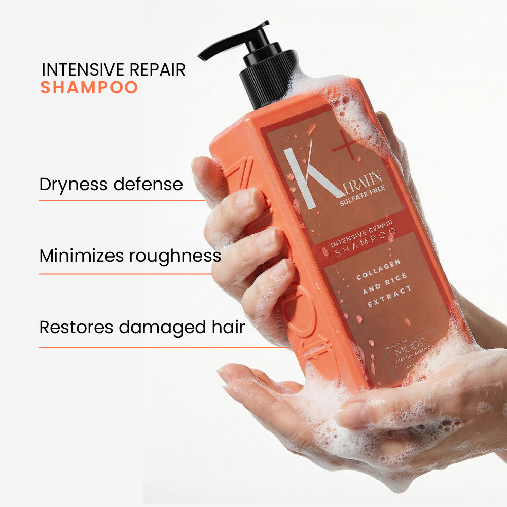 Mood Keratin Plus Intensive Repair Sulphate-Free Shampoo 400 ML