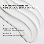 KidsSolaire Lotion Spray SPF 50 key ingredients cream texture
