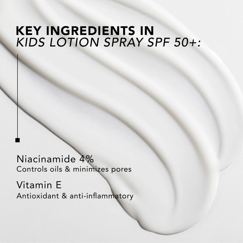 KidsSolaire Lotion Spray SPF 50 key ingredients cream texture