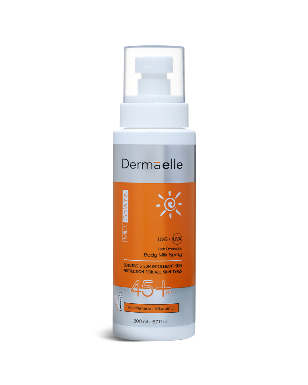 UV Defense SPF 45 Body Milk Spray 200ml