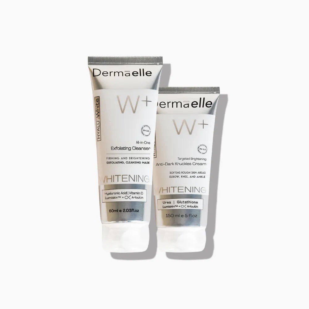 Dermaelle Targeted Whitening Routine cream tubes duo